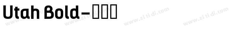 Utah Bold字体转换